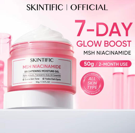 SKINTIFIC (MSH NIACINAMIDE BRIGHTENING MOISTURIZER GEL) - 30g / 7g SKINTIFIC (MSH NIACINAMIDE BRIGHTENING MOISTURIZER GEL) - 30g / 7g