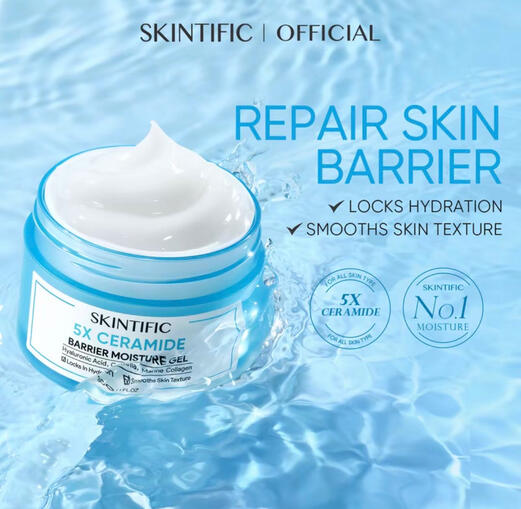 SKINTIFIC 5X CERAMIDE BARRIER MOISTURIZER GEL - 30g / 7g